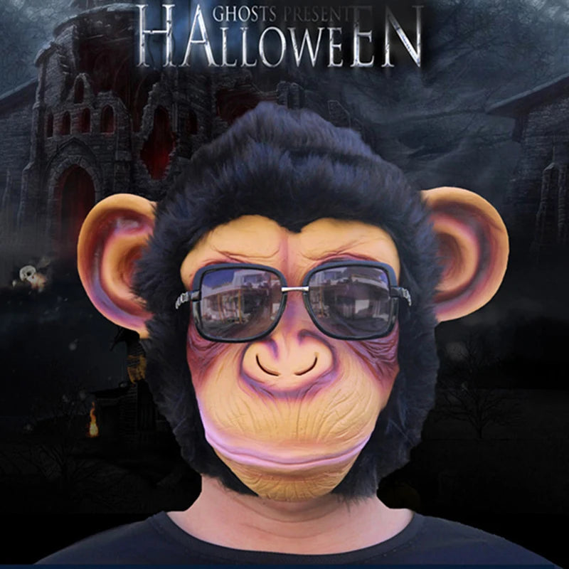 3D Orangutan Chimpanzee Full Face Mask Halloween