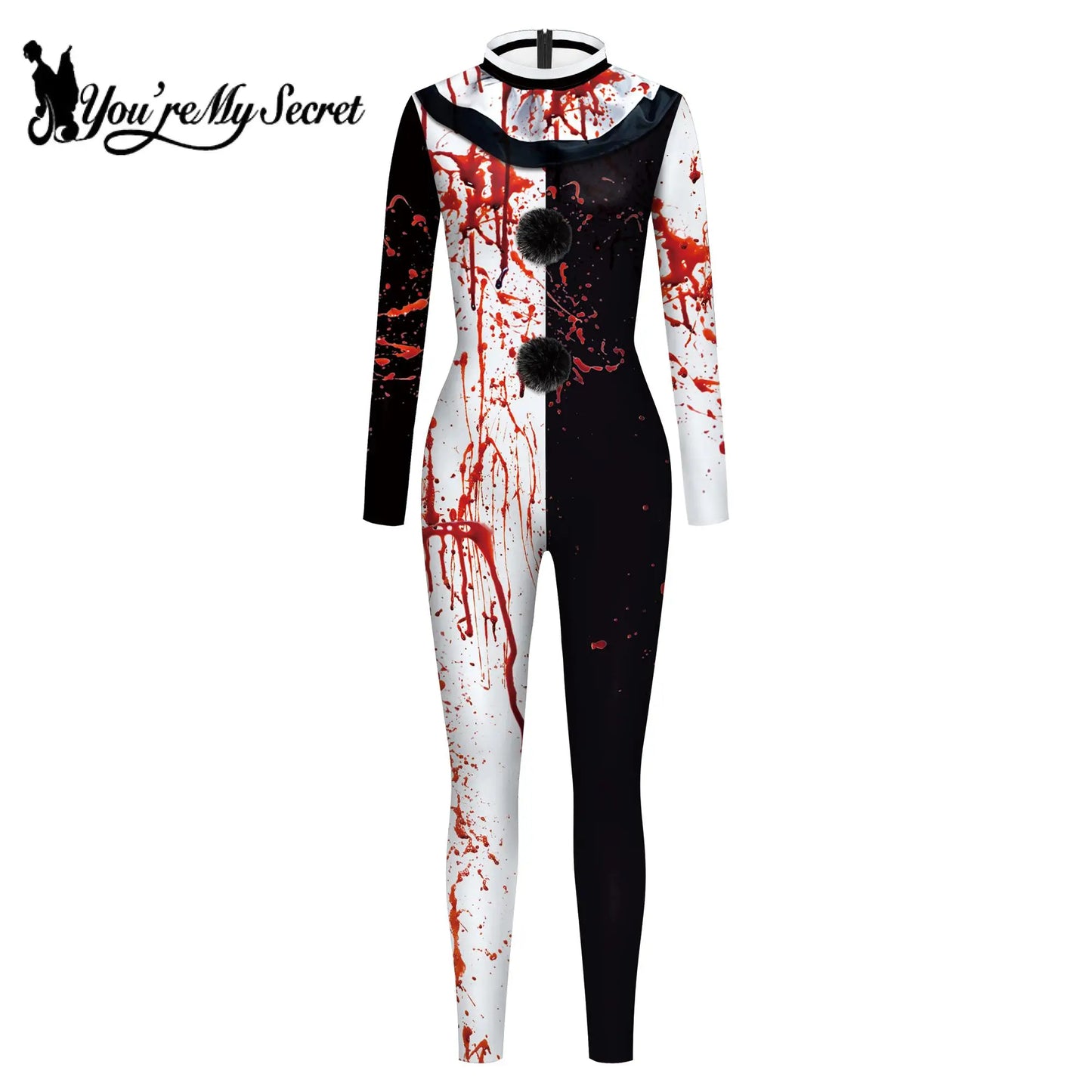 Terrifier 3 Clown Costume - 3D Spandex Jumpsuit for Adults