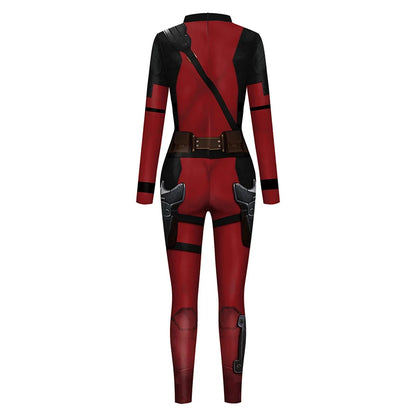 Wolverine Deadpool Cosplay Jumpsuit - Halloween Bodysuit