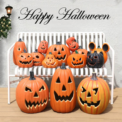 LED Scream Pumpkin Lights – Halloween Decoration for Night & Outdoor