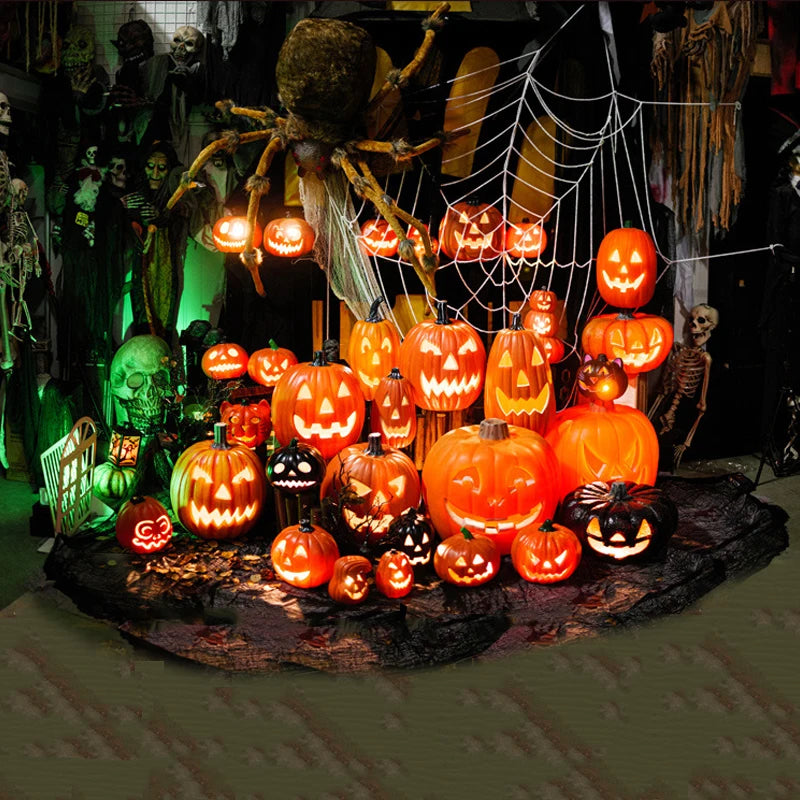 LED Scream Pumpkin Lights – Halloween Decoration for Night & Outdoor