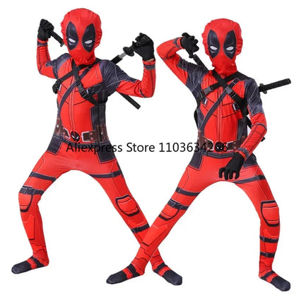 Deadpool Costume - Superhero Jumpsuit & Accessories