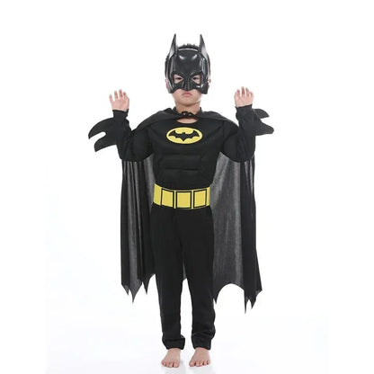 Kids Muscle Costume with Mask - Superhero Halloween Cosplay