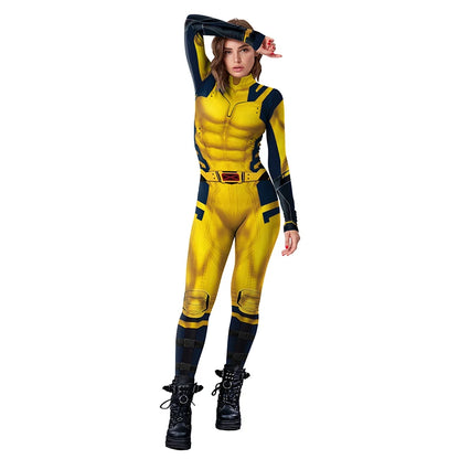 Wolverine Deadpool Cosplay Jumpsuit - Halloween Bodysuit