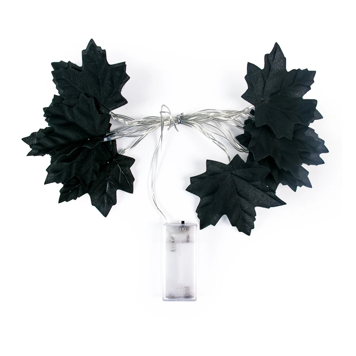 Autumn Maple Leaf & Pumpkin LED Garland – Fall & Halloween Decor