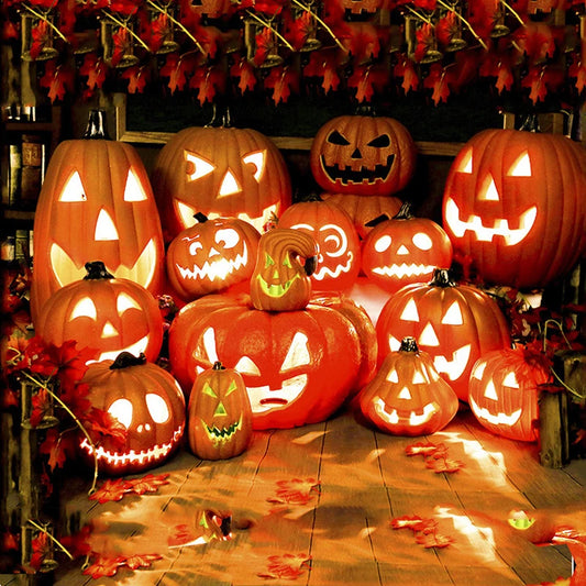 LED Scream Pumpkin Lights – Halloween Decoration for Night & Outdoor