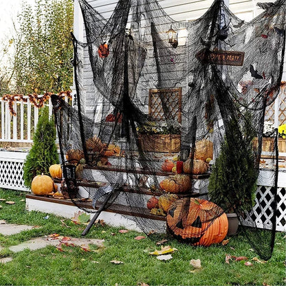 400cm Black Gauze - Halloween Haunted House Decoration