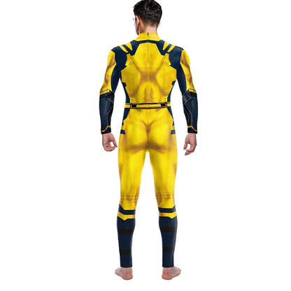 Wolverine Deadpool Cosplay Jumpsuit - Halloween Bodysuit