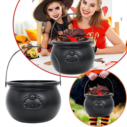 Large Wizard Cauldron Prop - Halloween Table Decoration & Candy Holder