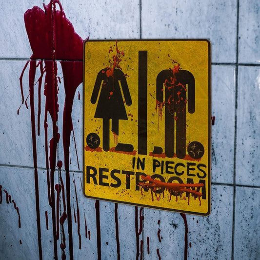 DIY Bloody Bathroom Stickers - Halloween Horror Wall Decor