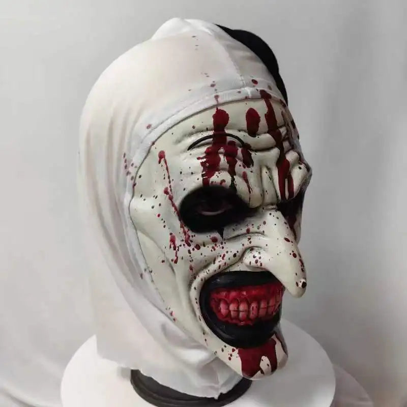 Terrifier 3 Clown Mask - Scary Halloween Cosplay Prop