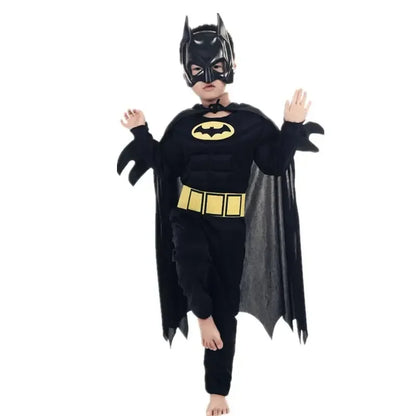 Kids Muscle Costume with Mask - Superhero Halloween Cosplay