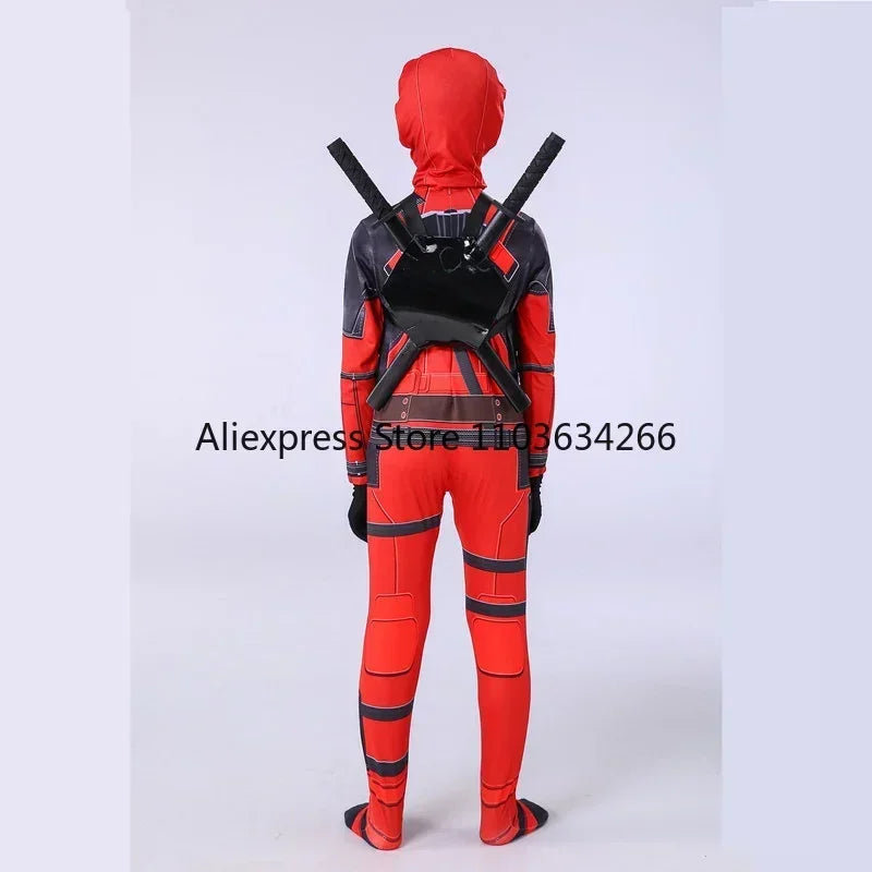 Deadpool Costume - Superhero Jumpsuit & Accessories