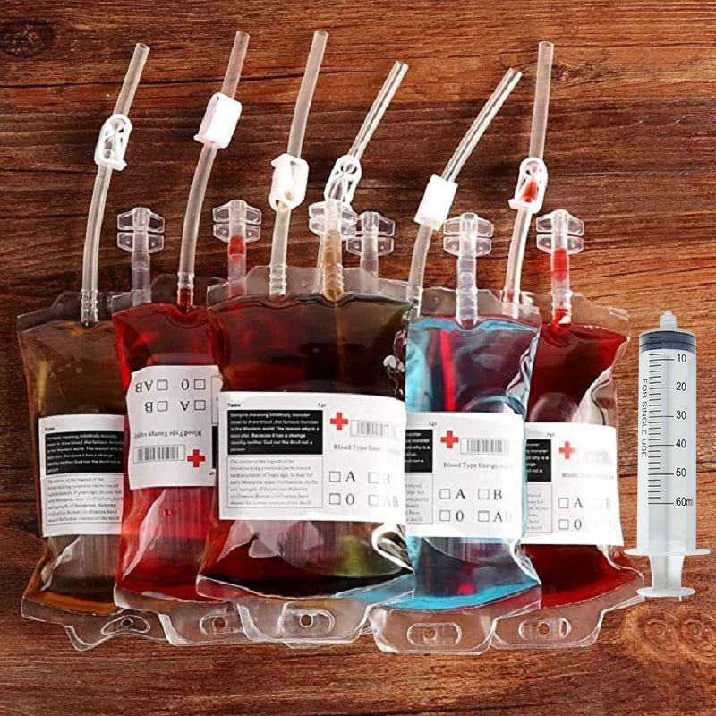 Vampire Blood Bags - Halloween Cosplay Props & Party Supplies 2024