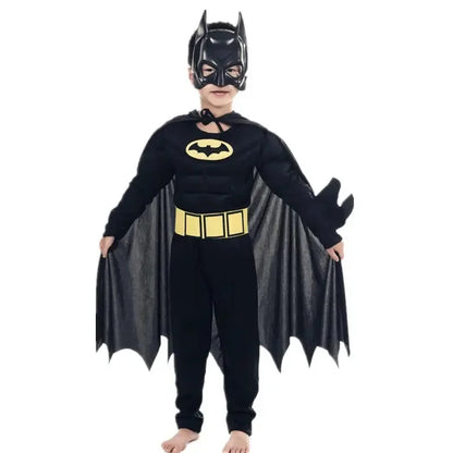 Kids Muscle Costume with Mask - Superhero Halloween Cosplay