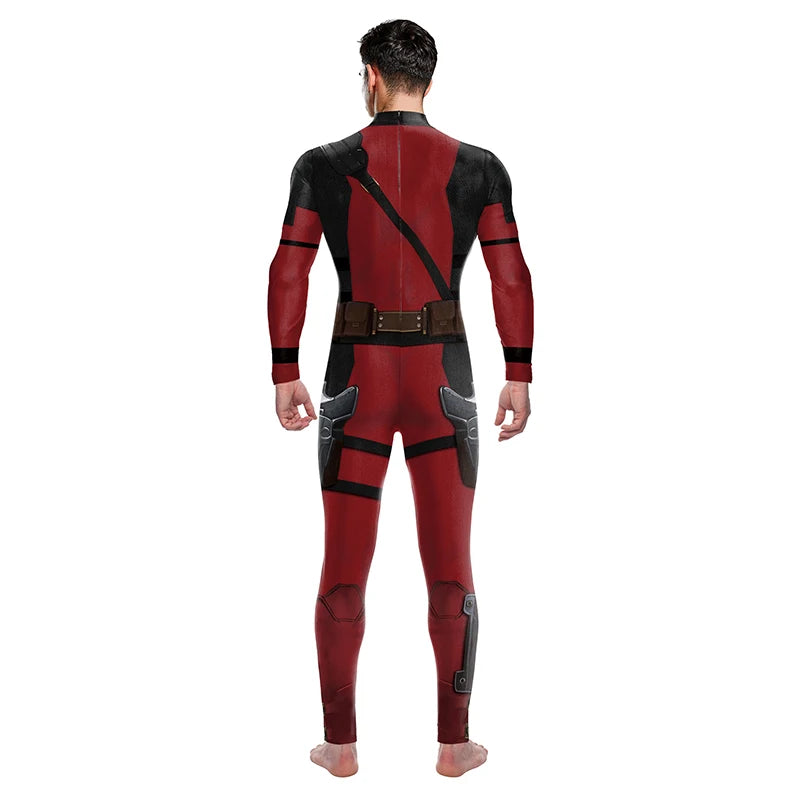 Wolverine Deadpool Cosplay Jumpsuit - Halloween Bodysuit