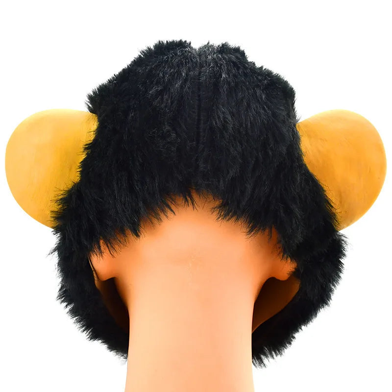 Novelty Animal Head Mask - Monkey & Dog for Halloween Cosplay