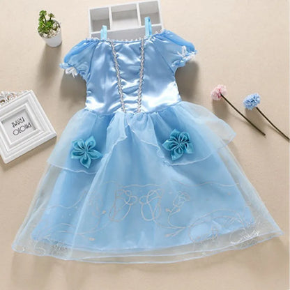 Girls' Princess Dress – Cinderella, Snow White & More for Halloween or Parties