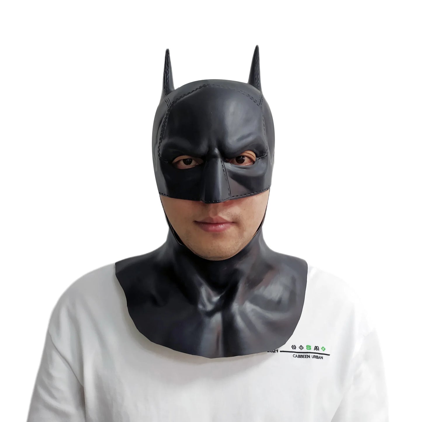 Men's Bat Superhero Cosplay Mask - 2022 Halloween Latex Accessory