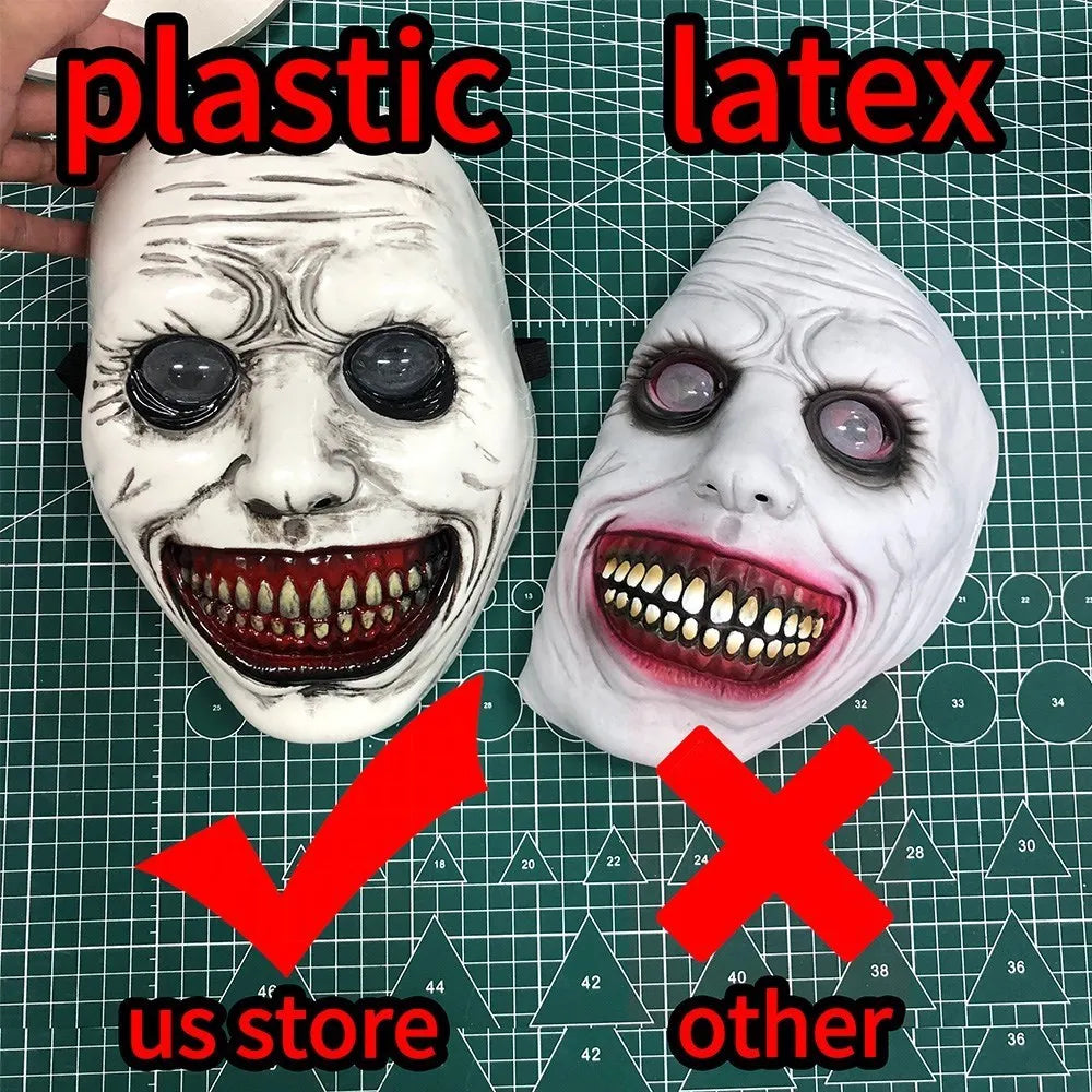 Exorcist Smiling Demon Mask - Horror Cosplay & Costume Prop