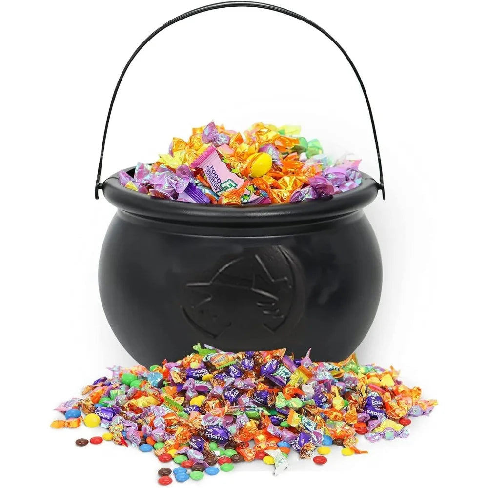 Large Wizard Cauldron Prop - Halloween Table Decoration & Candy Holder