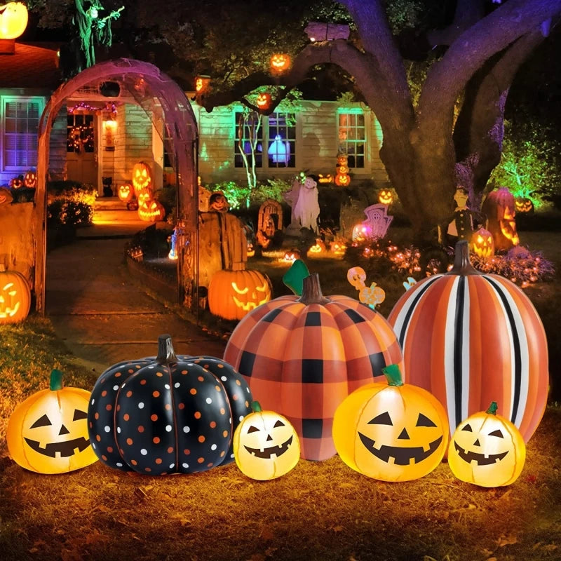 Large LED Inflatable Pumpkin - Halloween Indoor/Outdoor Decoration