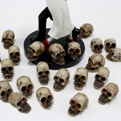 20pcs Simulation Skull Model Toys Mini Skull DIY Halloween Decoration