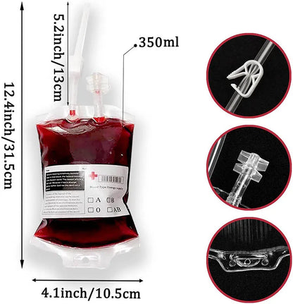 10pcs/lot 350ml Halloween Blood Bag